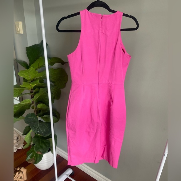 Banana Republic Pink Sleeveless Midi Dress Size 6 - Picture 3 of 3